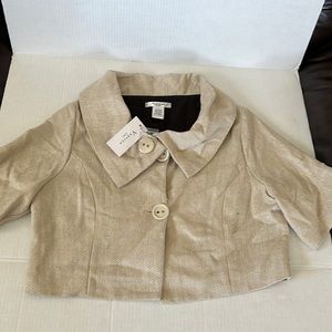 Vertigo Paris cropped wool blend blazer